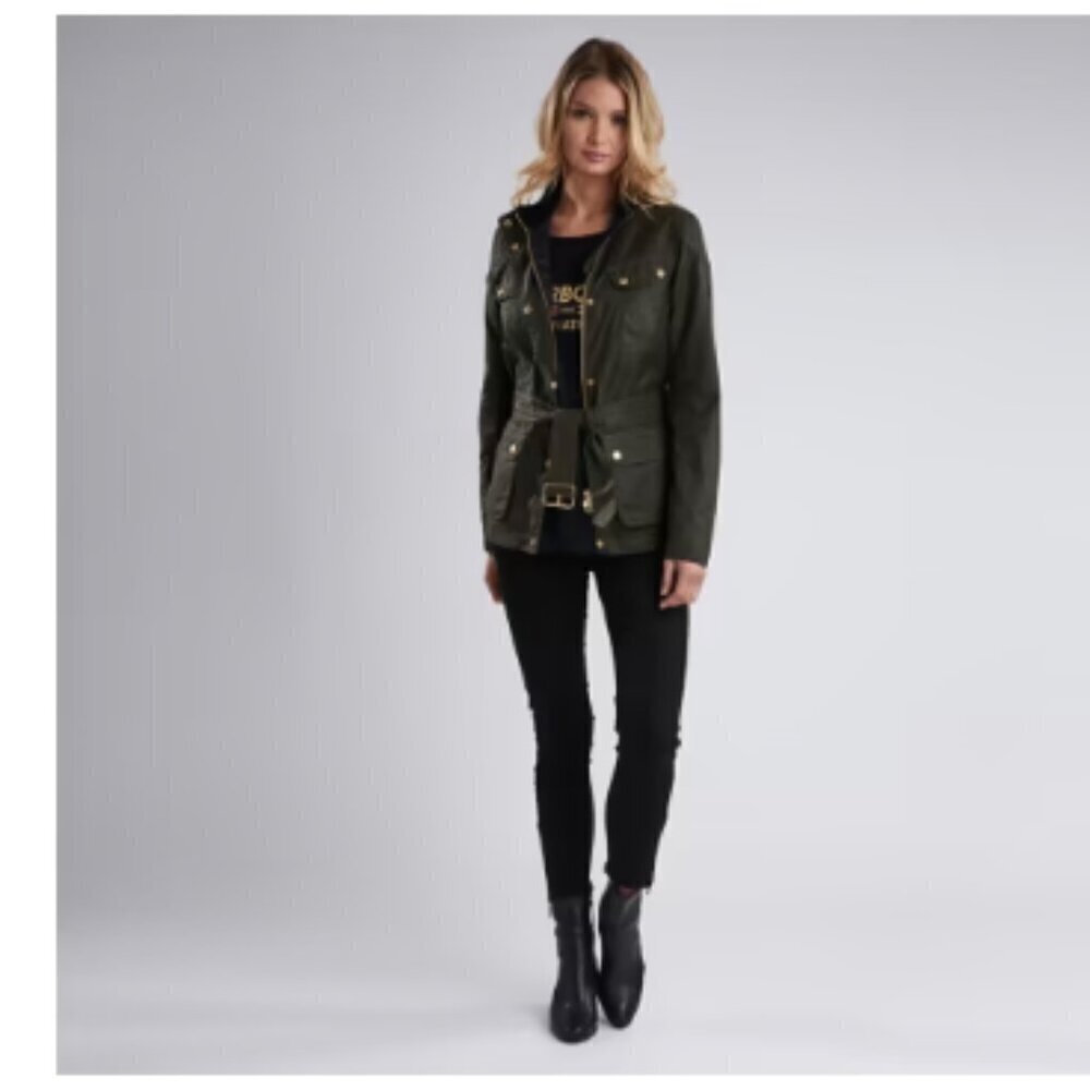 Barbour International Durant Biker Jeans Black